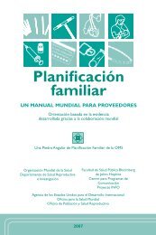 PlanificaciÃ³n Familiar: Un Manual Mundial para Proveedores