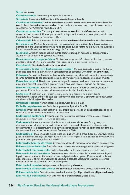 PlanificaciÃ³n Familiar: Un Manual Mundial para Proveedores