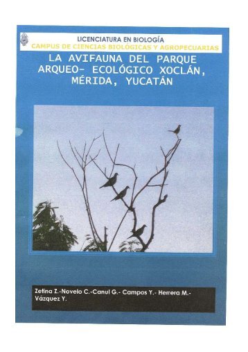 Avifauna del parque arqueo-ecológico Xoclán, Mérida, Yucatán.pdf