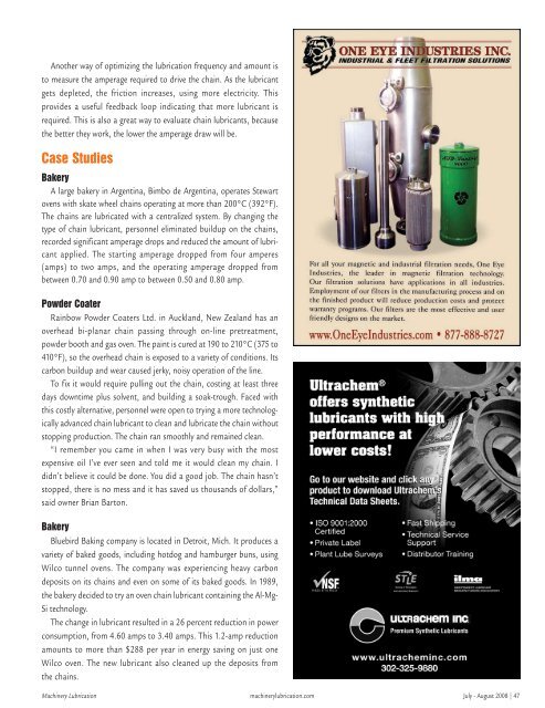 Machinery Lubrication July August 2008