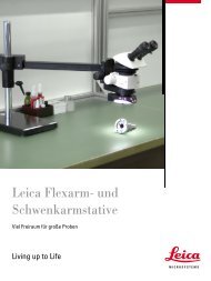Leica Flexarm- und Schwenkarmstative - Leica Microsystems
