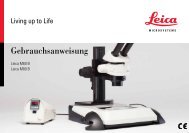 Gebrauchsanweisung - Leica Microsystems