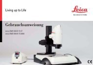 Gebrauchsanweisung - Leica Microsystems