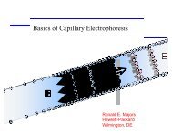 Basics of Capillary Electrophoresis