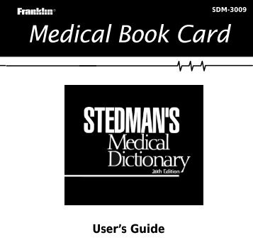 Medical Book Card - Franklin Electronic Publishers
