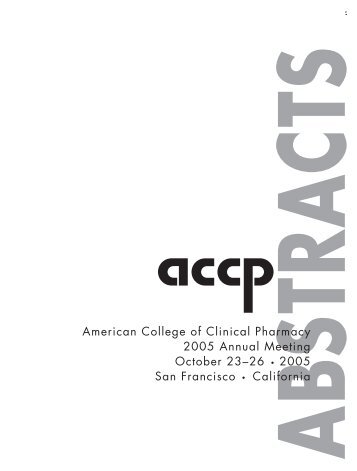2005 Annual Meeting - ACCP