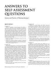 ANSWERS TO SELF-ASSESSMENT QUESTIONS - ACCP