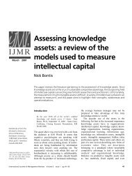 Assessing knowledge assets - Dr. Nick Bontis