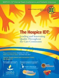 The Hospice IDT: - California State Hospice Association