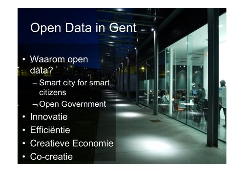 Open Data in Gent: Potentieel en Praktijk - Leiedal