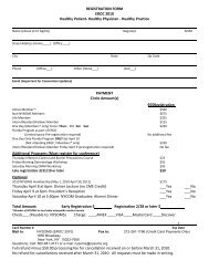 REGISTRATION FORM EROC 2010 Healthy Patient- Healthy ...