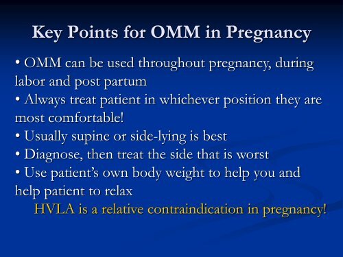 OMT In Pregnancy â NYSOMS