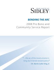 View Pro Bono Report - Sidley Austin LLP