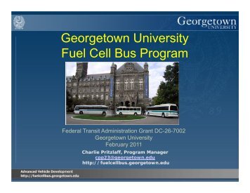 Georgetown University Fuel Cell Bus Program - International Fuel ...