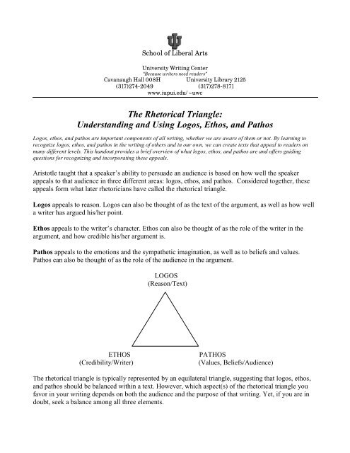 The Rhetorical Triangle: Ethos, Pathos and Logos – Business