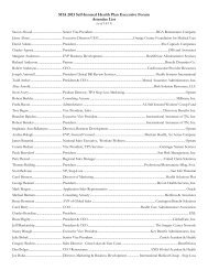 Attendee List (as of xxxxxx) - Self-Insurance Institute of America ...