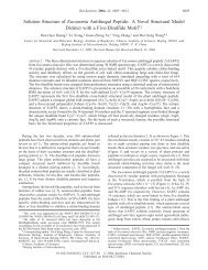 A Novel Structural Model Distinct with a Five-Disulfide Motif