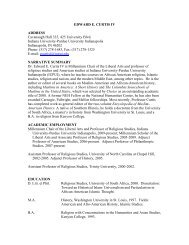 My CV - IU School of Liberal Arts - IUPUI