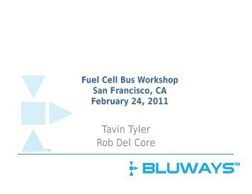 Bluways FCB Update - International Fuel Cell Bus Collaborative