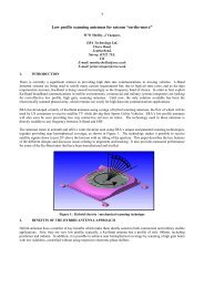 Low profile scanning antennas for satcom “on-the-move”