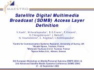 Satellite Digital Multimedia Broadcast (SDMB) Access Layer Definition