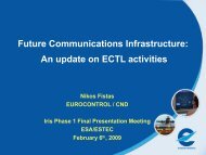 Future Communications Infrastructure: An update on ECTL activities