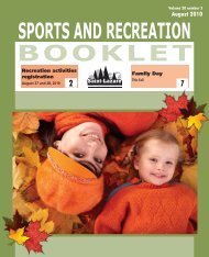 SPORTS AND RECREATION - Ville de Saint-Lazare