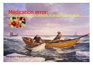 Medication error: - Thaiwonders