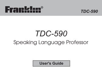 TDC-590 - Franklin Electronic Publishers
