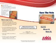 Save the Vein Brochure - American Nephrology Nurses Association