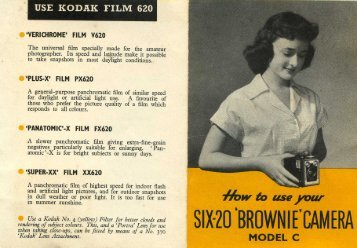 USE KODAK FILM 620 - Brownie Camera