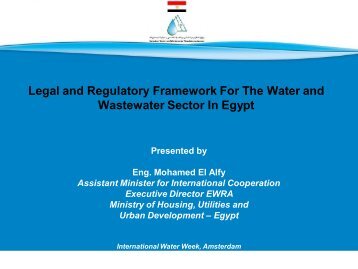 Legal and Regulatory Framework For The Water and Wastewater ...