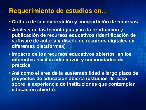 Movimiento educativo abierto: posibilidades y retos para la ... - LMI