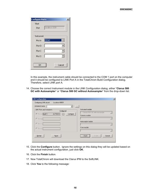 Installing SoftLINK - PerkinElmer