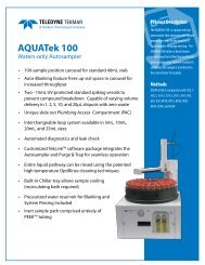 AQUATEK 100 Waters-only Autosampler Brochure - PerkinElmer