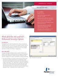 WinLab32 for AA and ICP -- Enhanced Security Option - PerkinElmer