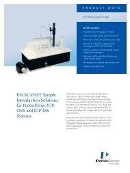 ESI SC-FAST Sample Introduction Solutions for PerkinElmer ICP ...