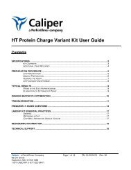HT Protein Charge Variant Kit User Guide - PerkinElmer