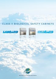 CLASS II BIOLOGICAL SAFETY CABINETS - Saint-Tech