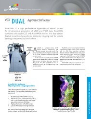 Aisa Dual, sensor - Spectral Cameras