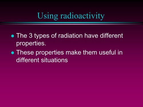Radioactivity - ESA