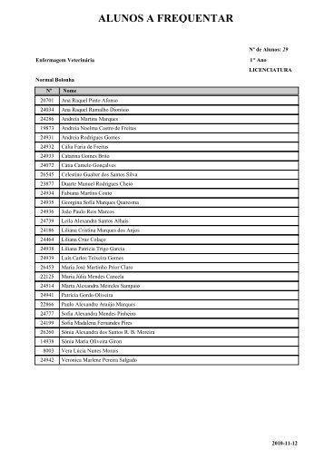 Caderno Eleitoral Alunos Licenciatura