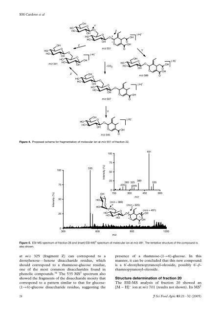 Characterisation of phenolic extracts from olive pulp and ... - ESAC