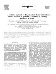 A synthetic approach to the generation of quercetin sulfates and the ...