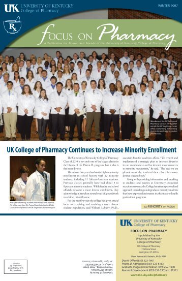 Winter 2007 [pdf] - University of Kentucky - College of Pharmacy