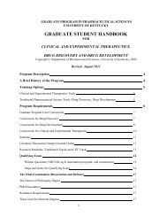 GRADUATE STUDENT HANDBOOK - University of Kentucky ...