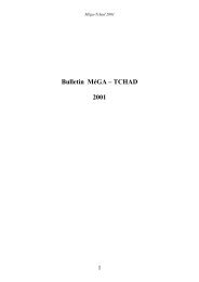 Bulletin MÃ©GA â TCHAD 2001 - The School of Oriental and African ...