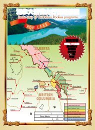 加拿大洛磯山行程路線圖 - 翠明假期(溫哥華)