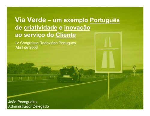 Via Verde â um exemplo PortuguÃªs de criatividade e ... - CRP