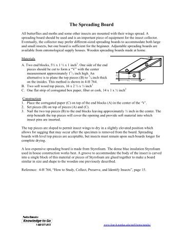 The Spreading Board - Purdue Extension Entomology